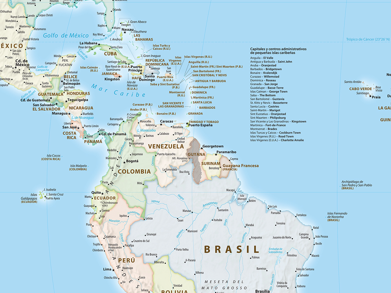 Ambigüedad República revisión VENEZUELA EN EL MUNDO – MAPAMUNDI POLÍTICO – TAMAÑO GIGANTE -100%  IMPERMEABLE – – Pantepui